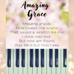 Amazing Grace piano lyrics